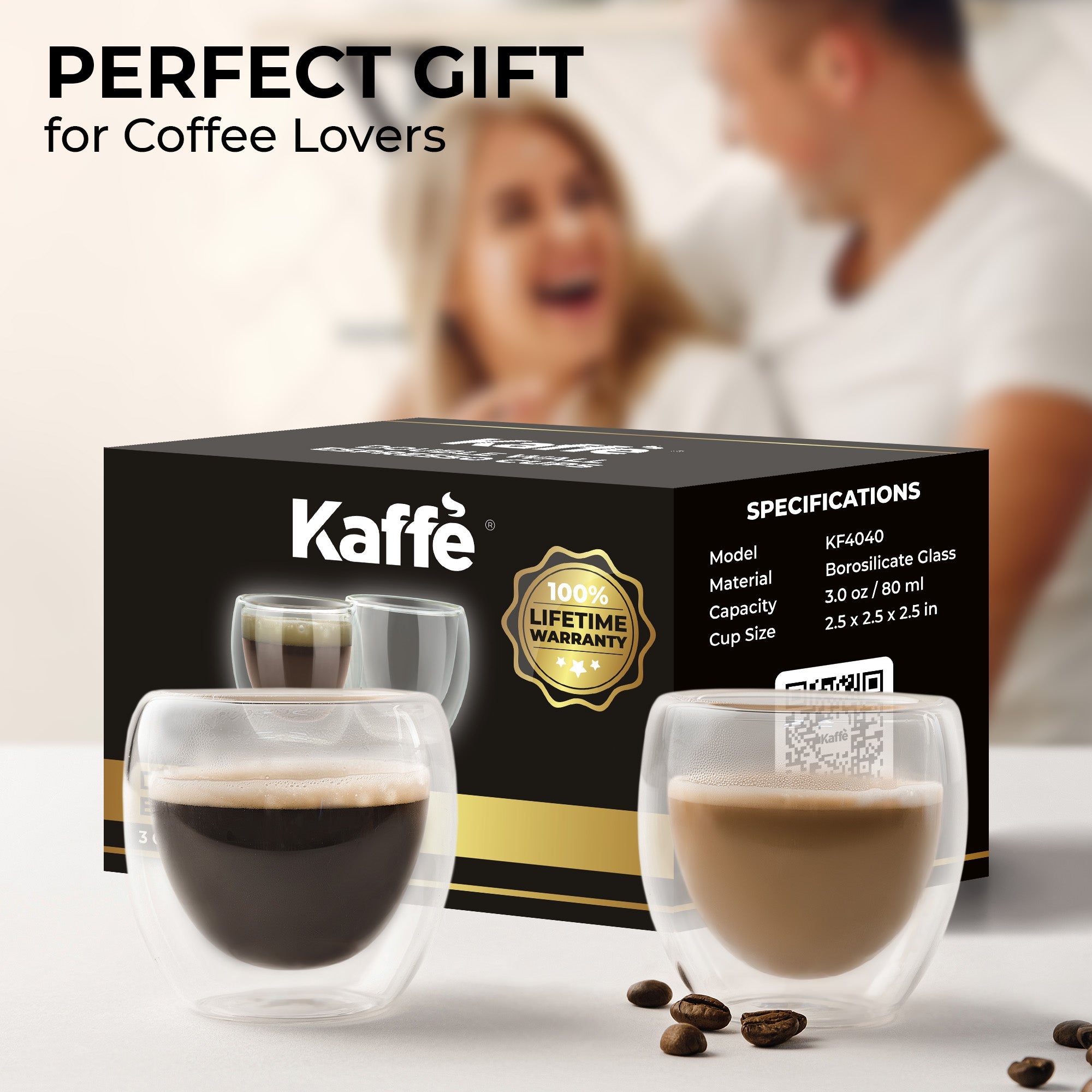 3oz Espresso Cup Set, KF4040