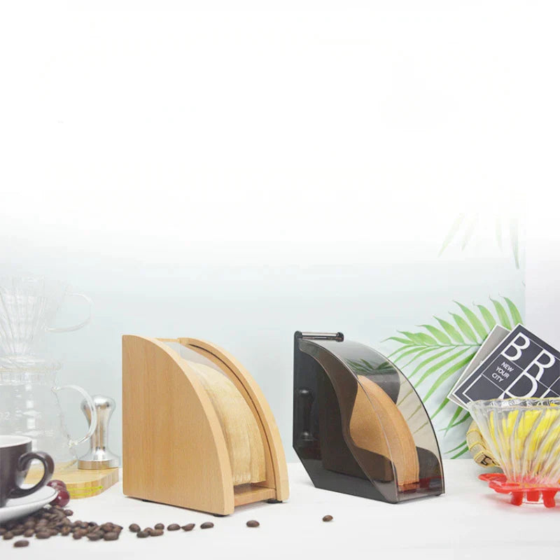 DecorBites™ Barista Filter Storage Box: Espresso Accessory for Cafeteria and Coffee Machines